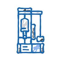 creep testing materials engineering icon doodle illustration vector