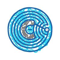 chip nfc technology icon doodle illustration vector