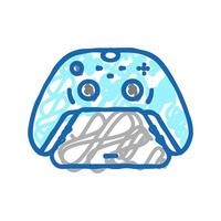 controller stand icon doodle illustration vector