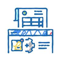documentation delivery service icon doodle illustration vector