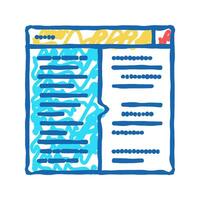 code testing icon doodle illustration vector