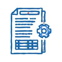 audit of operational processes and internal control systems icon doodle illustration vector