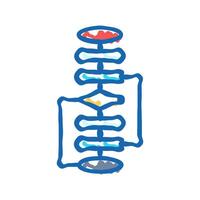 genetic algorithm icon doodle illustration vector