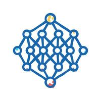 apriori algorithm icon doodle illustration vector