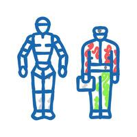 robotics tech enthusiast icon doodle illustration vector