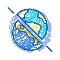 the existence of parallel universes icon doodle illustration vector