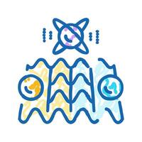 error correction quantum technology icon doodle illustration vector