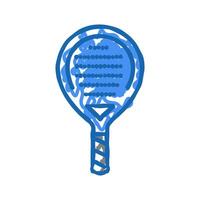 paddle racket icon doodle illustration vector