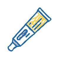 hydrocortisone ointment first aid icon doodle illustration vector
