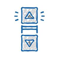 click scroll icon doodle illustration vector