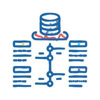 software deployment icon doodle illustration vector