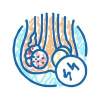 urodynamic testing urology icon doodle illustration vector