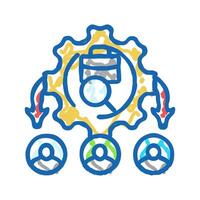 applicant tracking system ats icon doodle illustration vector