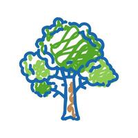 tree wood timber icon doodle illustration vector