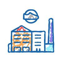 shoes factory color icon color illustration vector