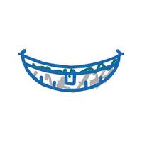 hammock for resting icon doodle illustration vector