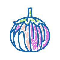 bianca eggplant icon doodle illustration vector