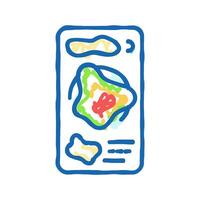 heatmap ux ui design icon doodle illustration vector