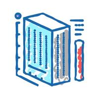building construction sizes modeling icon doodle illustration vector