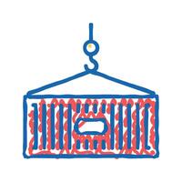 container loading color icon flat illustration vector