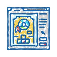 user interface design game icon doodle illustration vector