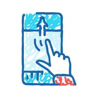 scroll hijacking ux ui design icon doodle illustration vector