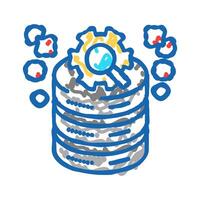 query optimization database icon doodle illustration vector