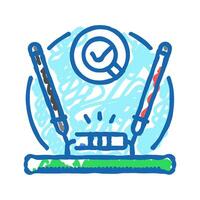 diode testing electronics icon doodle illustration vector