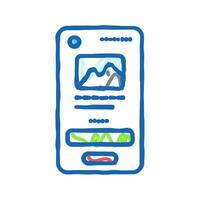 mockup ux ui design icon doodle illustration vector