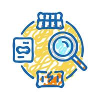 energy modeling audit icon doodle illustration vector