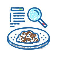 researching and analyzing soil icon doodle illustration vector