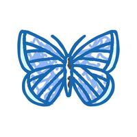 spring azure insect icon doodle illustration vector