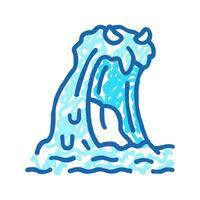 water monster icon doodle illustration vector