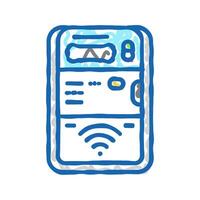 smart metering energy policy icon doodle illustration vector