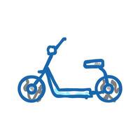 hover cart icon doodle illustration vector