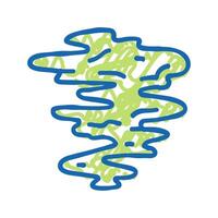 stench smell icon doodle illustration vector