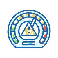 assessment framework risk icon doodle illustration vector
