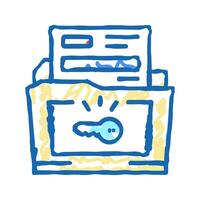 solutions for complex business operations icon doodle illustration vector