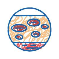 nummular eczema icon doodle illustration vector