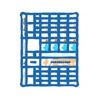 neurological chart icon doodle illustration vector