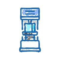 hardness testing materials engineering icon doodle illustration vector