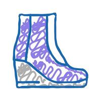 boot model color icon color illustration vector