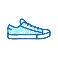 sneakers shoe color icon color illustration vector