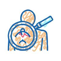 armpits researching icon doodle illustration vector