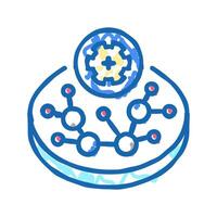 tissue engineering biomedical icon doodle illustration vector