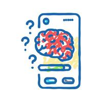 cognitive load ux ui design icon doodle illustration vector