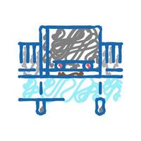 bulk handling system icon doodle illustration vector