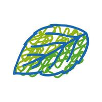 leaf raspberry green icon doodle illustration vector