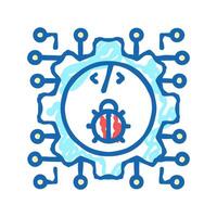 development debug icon doodle illustration vector