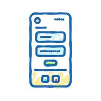 offboarding ux ui design icon doodle illustration vector
